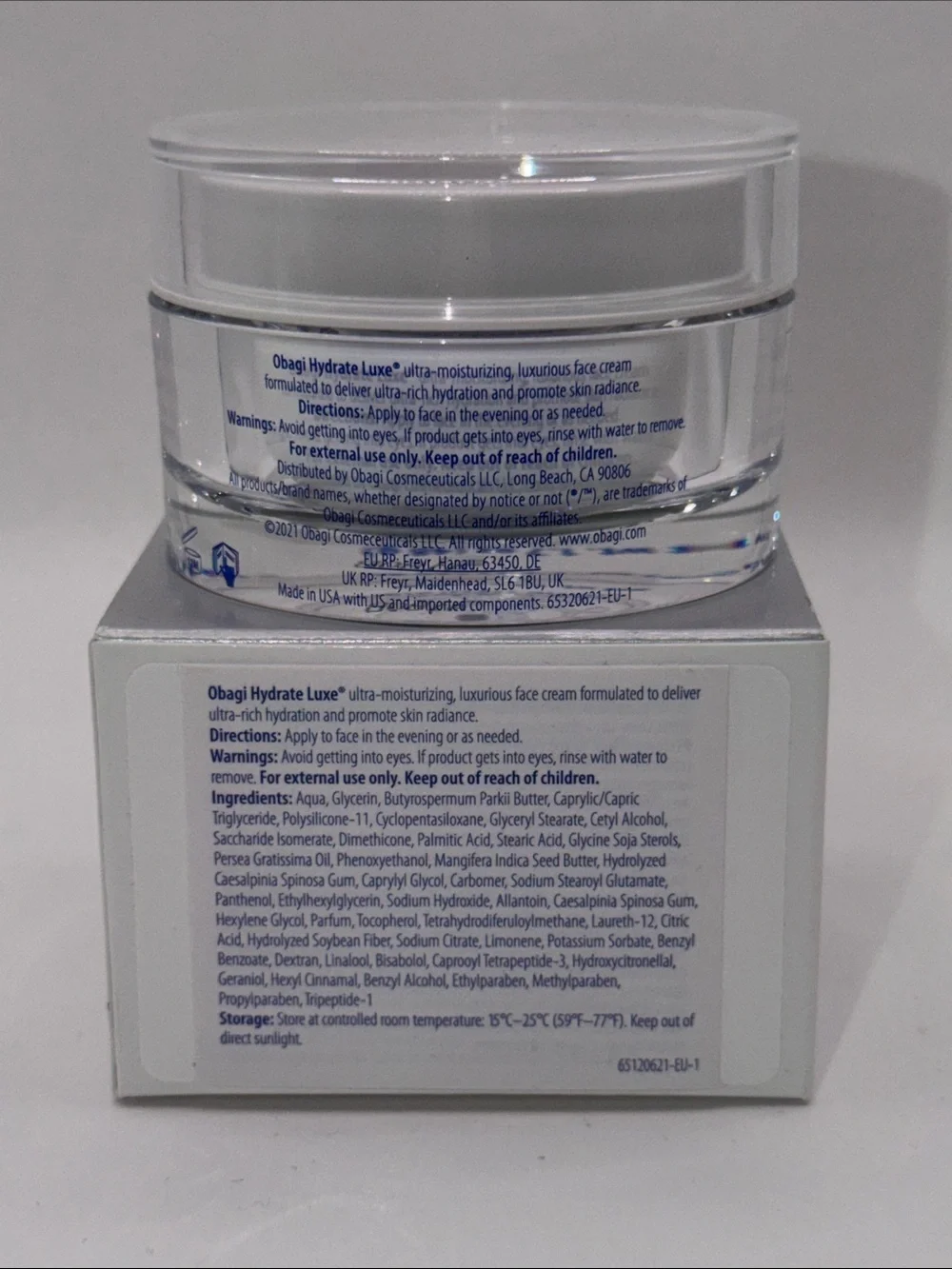 Obagi Hydrate Luxe Moisture-Rich Cream Super-Moisturizing Formula F/S 1.7 Oz NIB